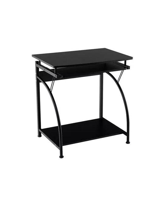 27.5 Inch Laptop Table Computer Desk for Small Spaces with Pull-Out Keyboard Tray
