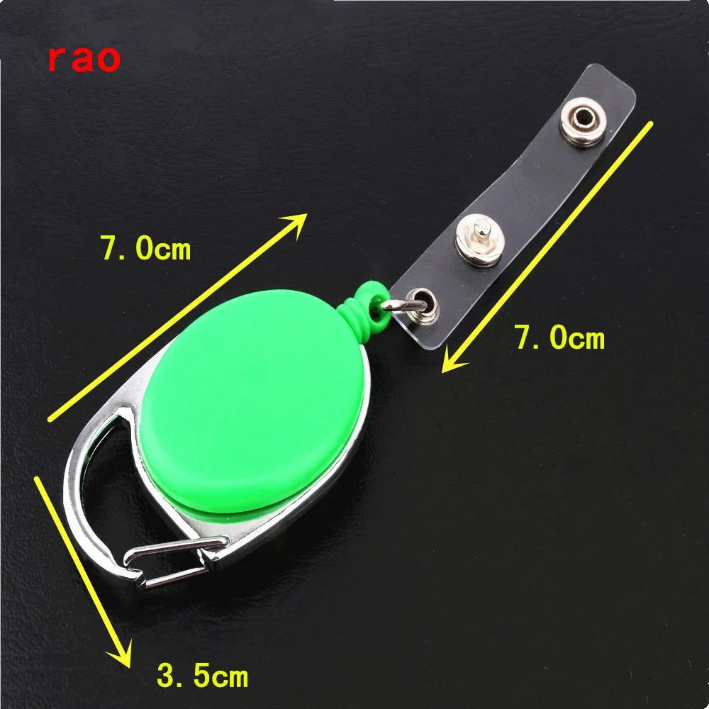 Various Card Sets Retractable Pull Badge Reel ID Lanyard Name Tag Card Badge Holder Reels Recoil Belt Key Ring Chain Clips
