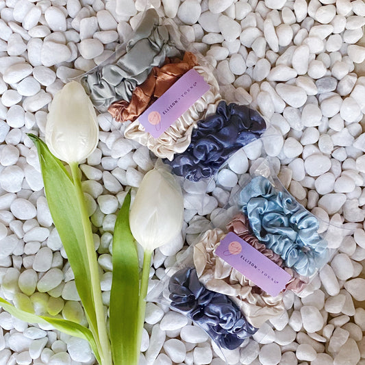 Satin Self Care Scrunch Set of 8