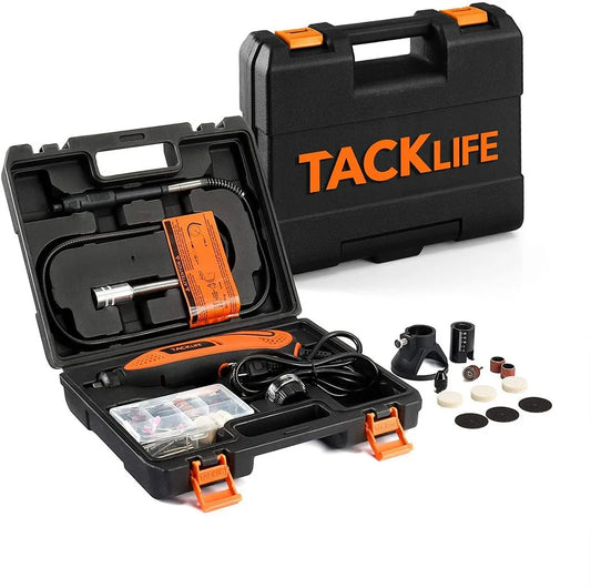 Rotary Tool Kit with Upgraded Multipro Keyless Chuck, Versatile Accessories