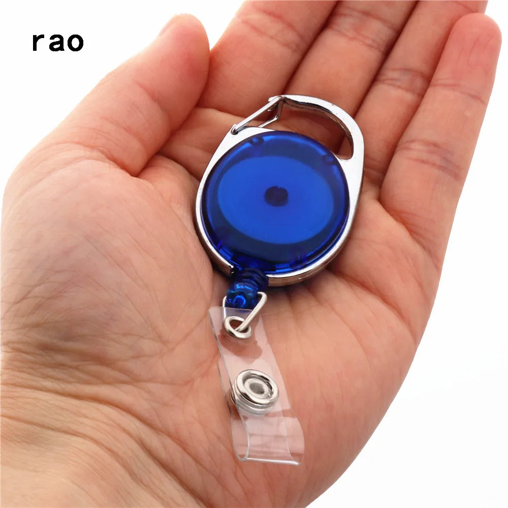 Various Card Sets Retractable Pull Badge Reel ID Lanyard Name Tag Card Badge Holder Reels Recoil Belt Key Ring Chain Clips
