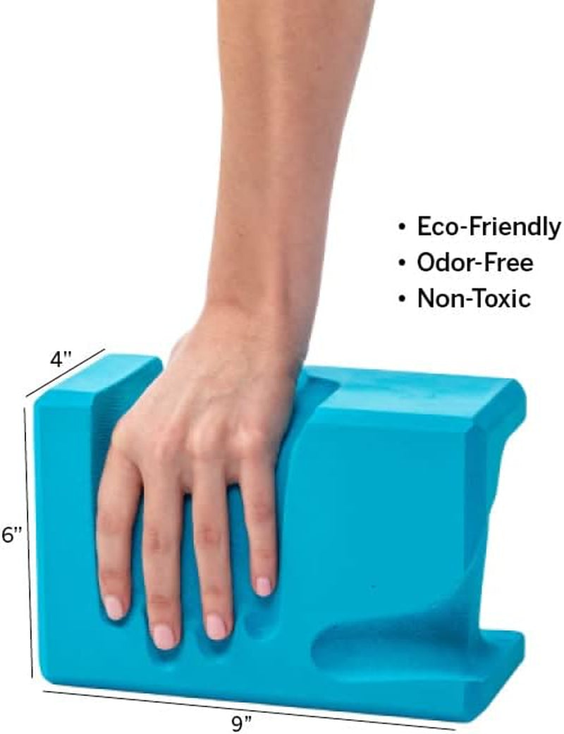 ® Yoga Blocks 2 Pack | Reduces and Prevents Wrist Pain, Enhances Comfort Stability and Grip Strength on the Blocks | Hand-Shaped Blocks | EVA Yoga Accessories Set | Best Gifts for Yoga