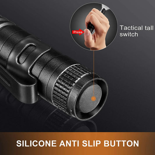 LED Penlight Flashlight Super Bright Pen Light with Clip, Mini Pocket Tactical Penlights for Nurses, Camping and Hiking 10 Pack