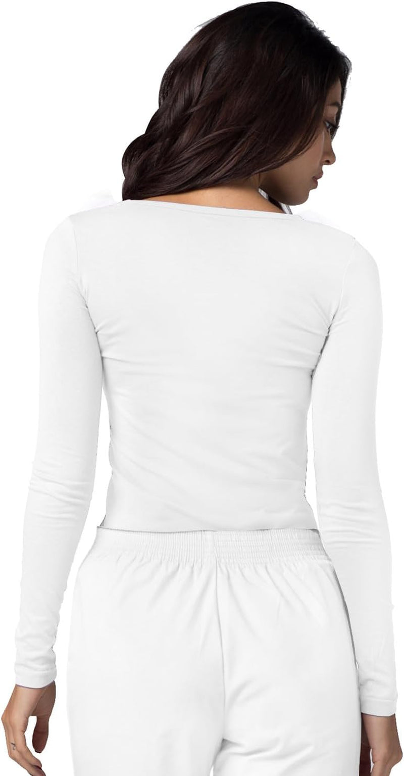 Adar Underscrubs for Women 3 Pack - Long Sleeve Underscrub Comfort Tee
